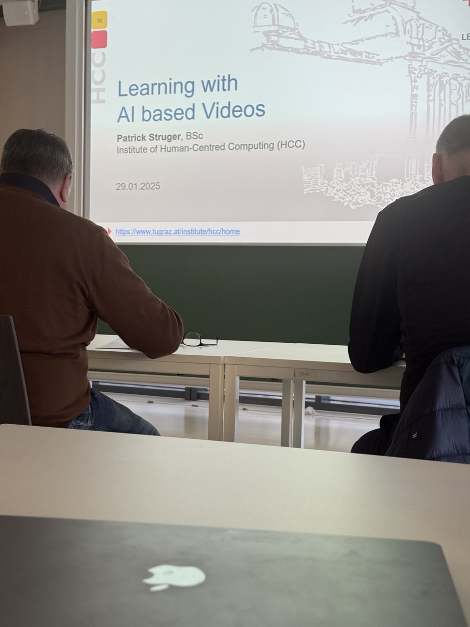 Accompanied Master’s Thesis: Learning with AI based Videos